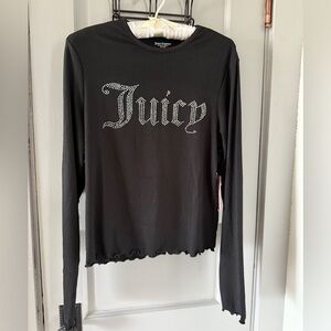 Juicy Couture Black Long Sleeve Top
